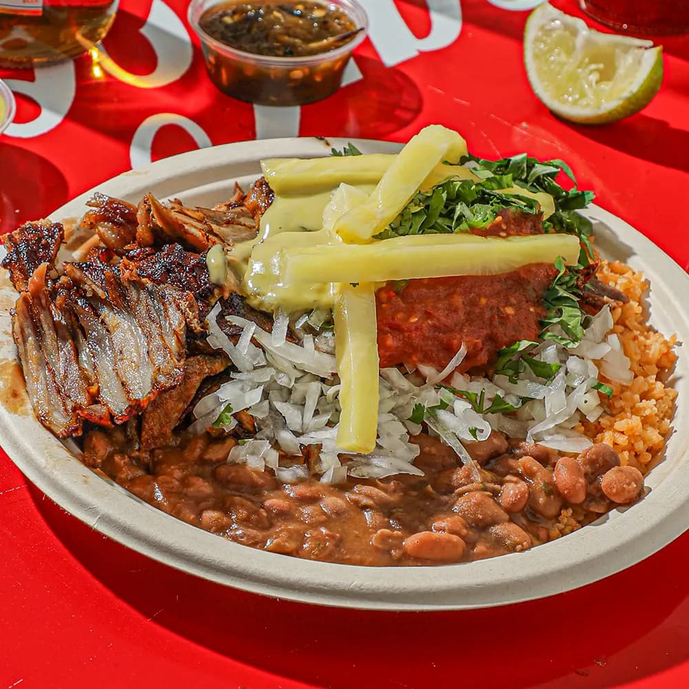 Adobada (Pastor) Burrito Plate