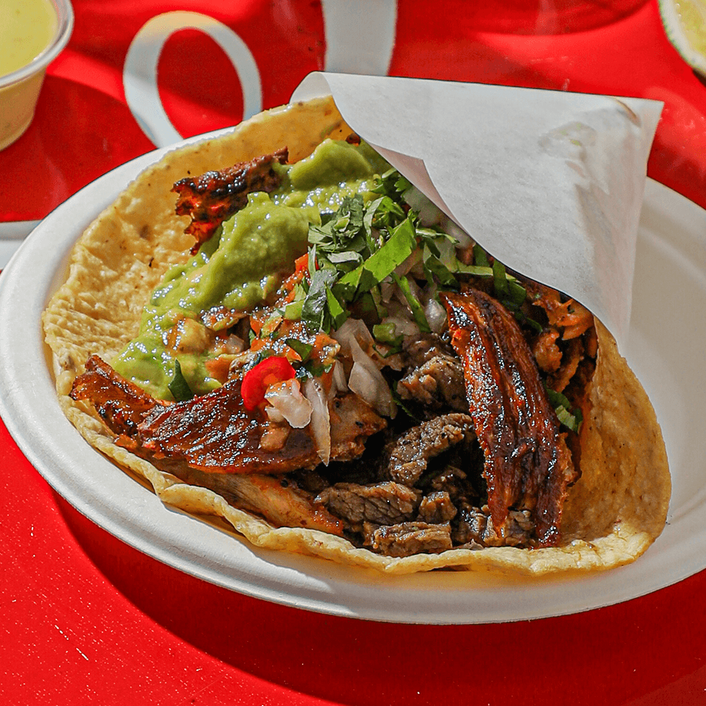 Campechano Taco (Asada y Pastor)